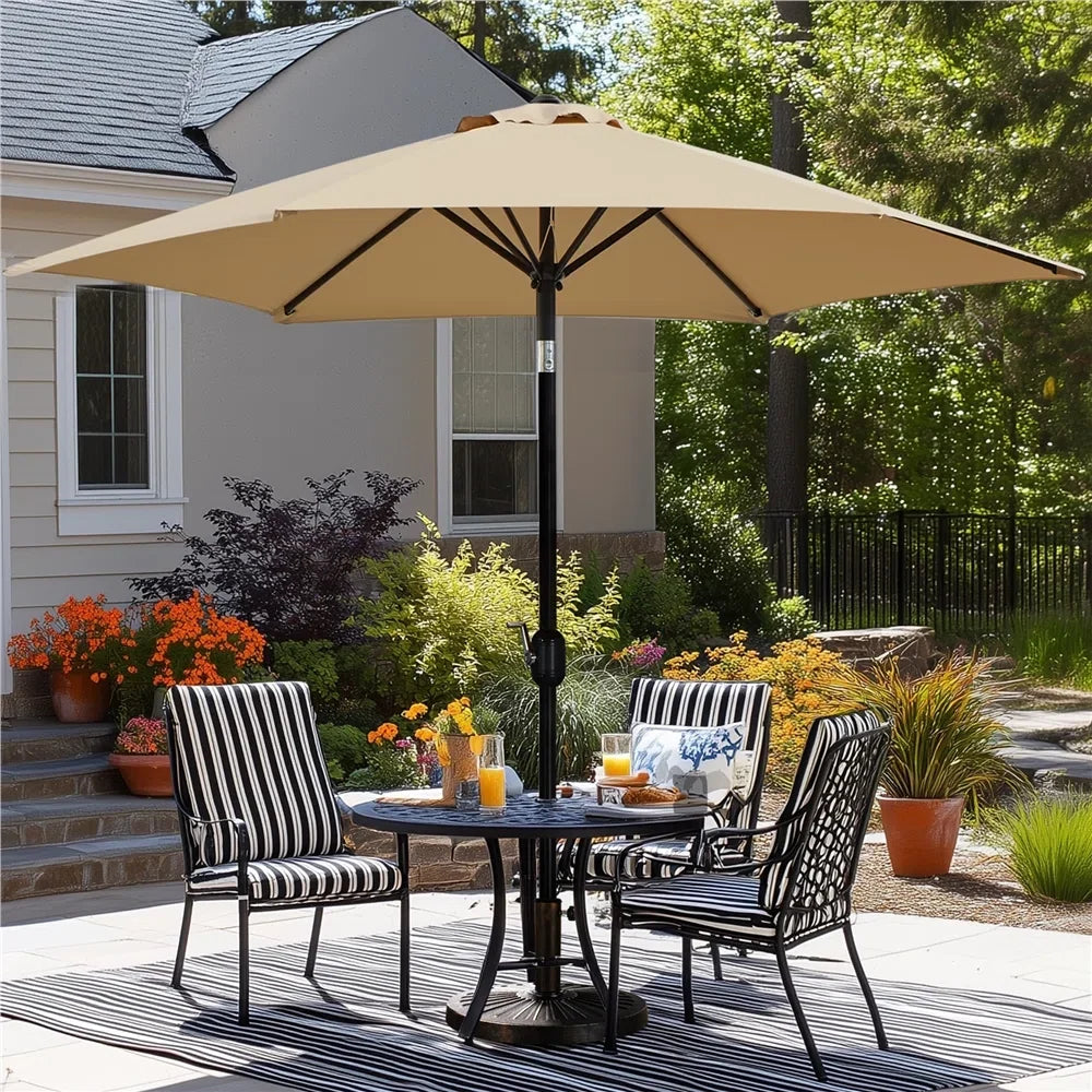 95 H Push-Button Tilt Market Umbrella