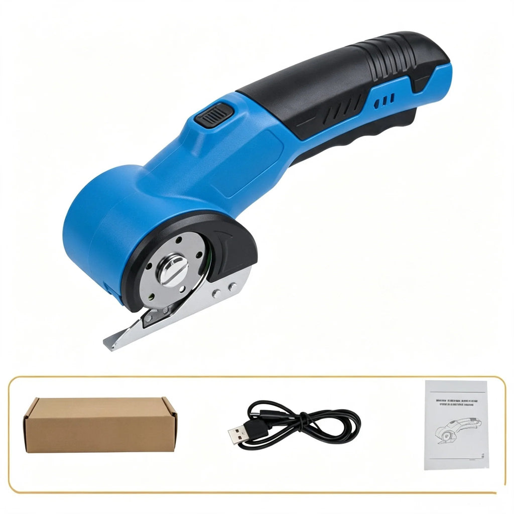 🎉 Cordless Electric Scissors 3.7V – Rechargeable Heavy Duty Cutter with Safety Lock