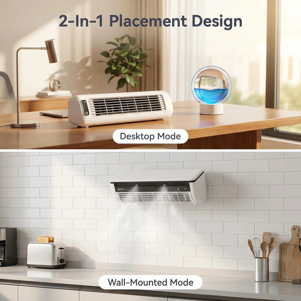White Wall Mount Mini Split AC Unit Household Silent Indoor Air Conditioner