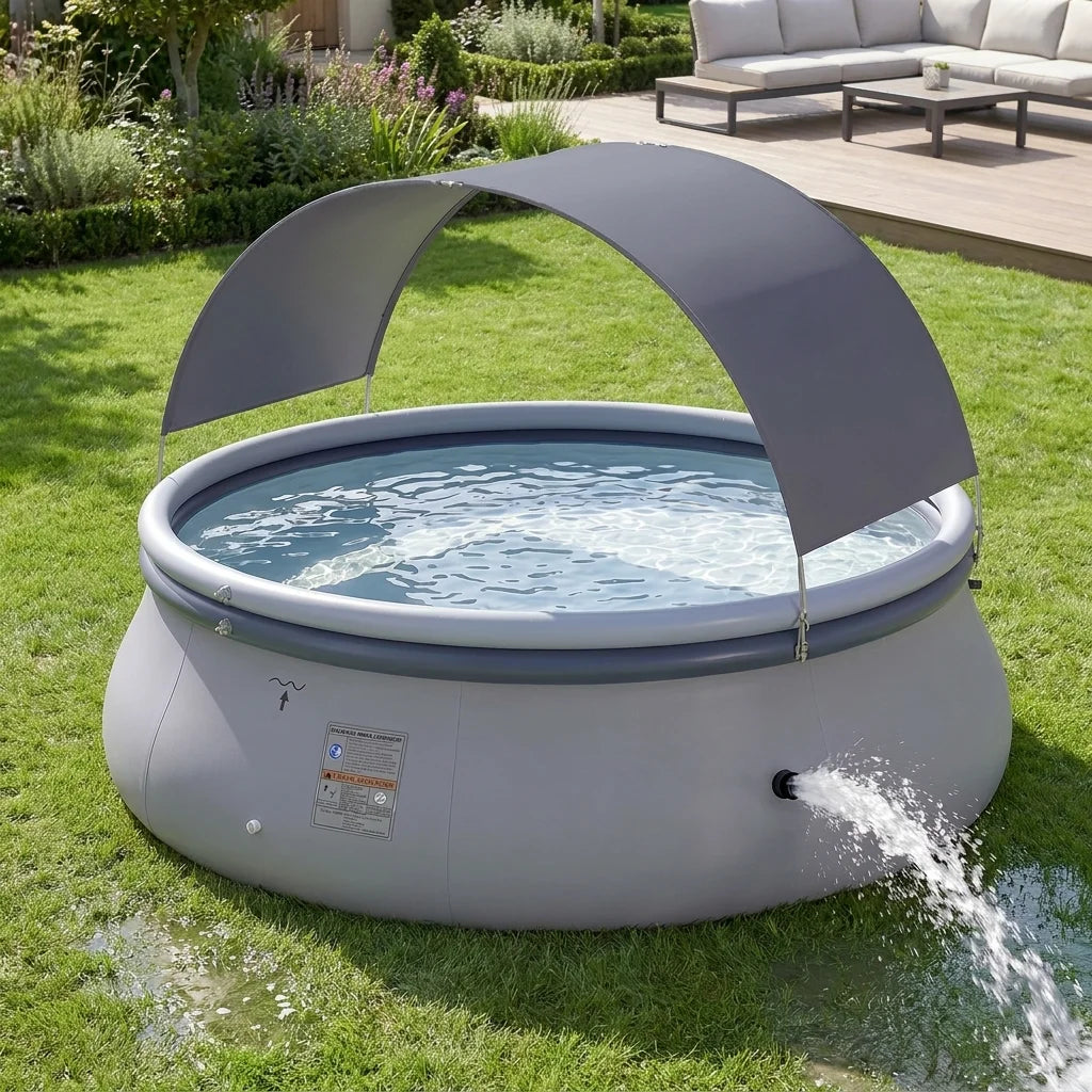 Inflatable Pool with Canopy