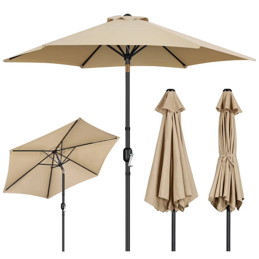95 H Push-Button Tilt Market Umbrella