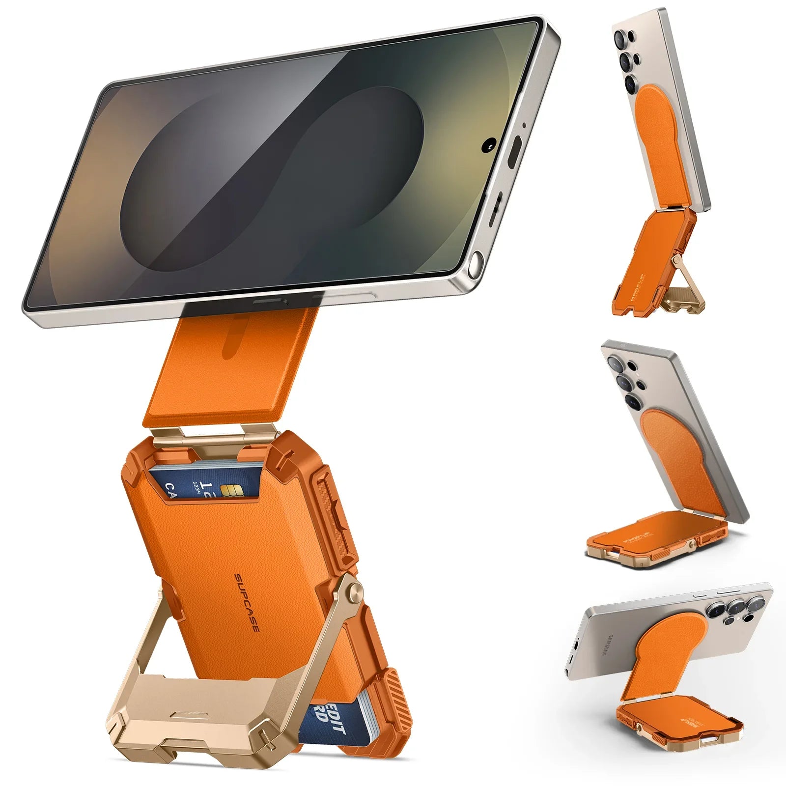 Trackable Magflip Magnetic Wallet with Stand