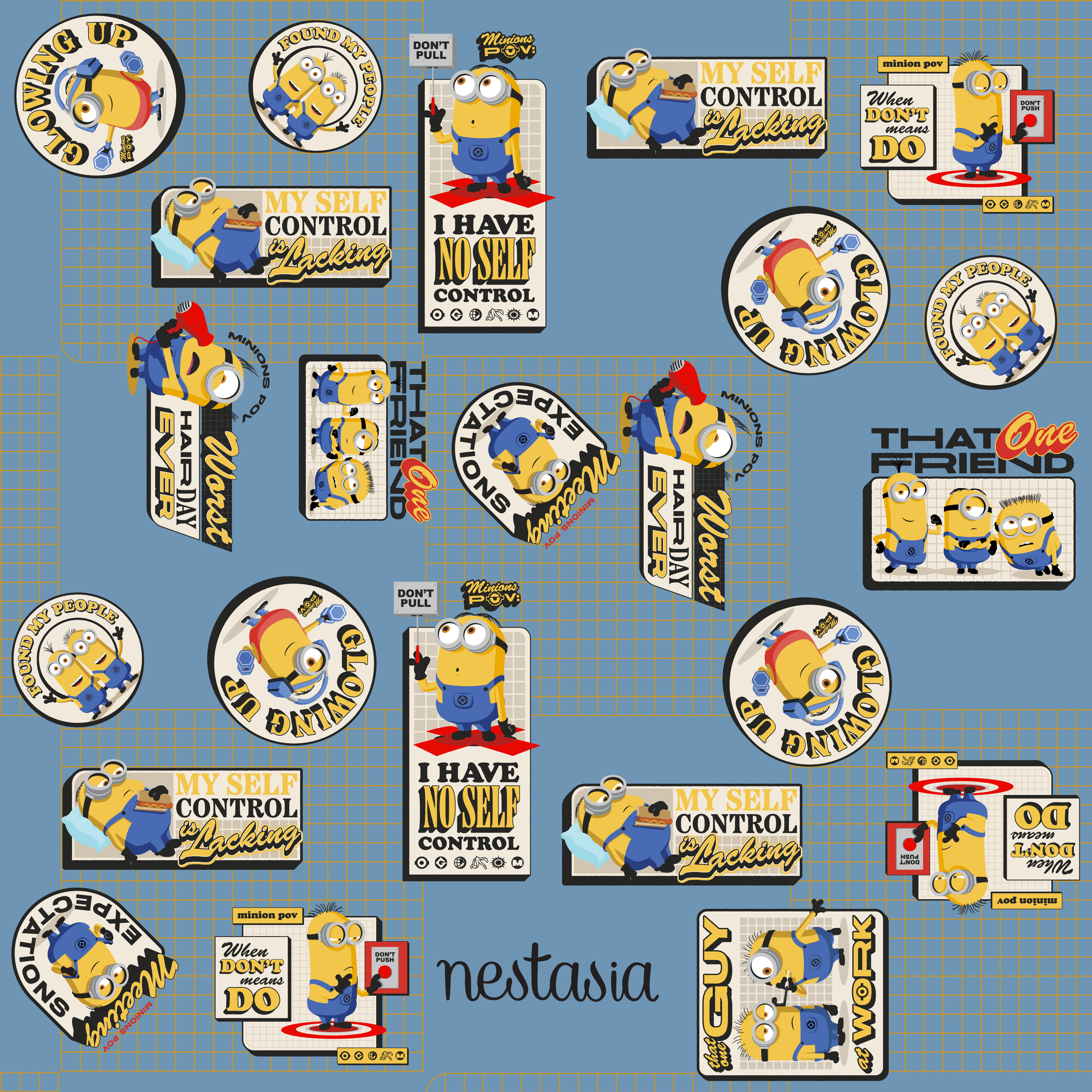 Minions That One Friend PickSip 40 Bottle Blue