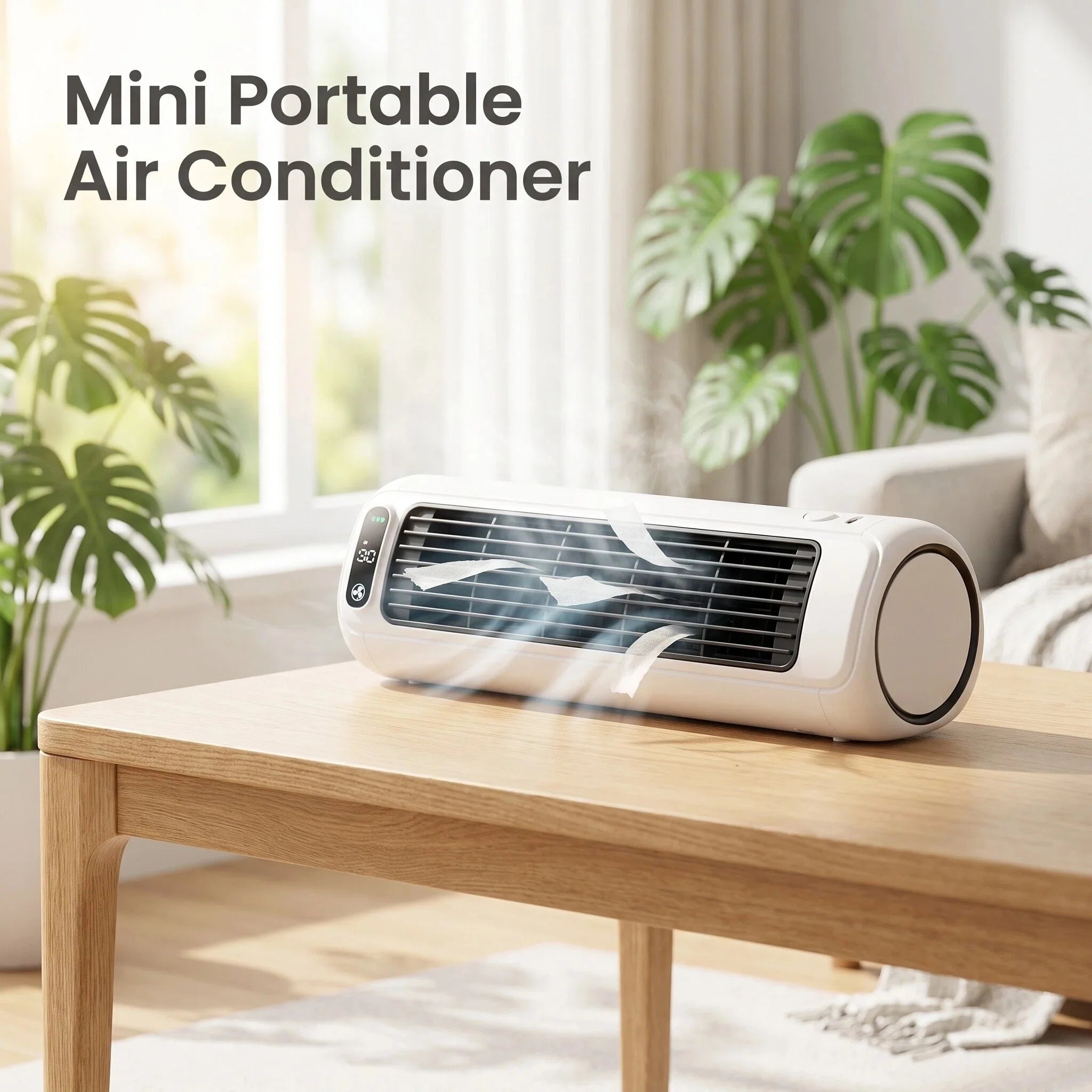 White Wall Mount Mini Split AC Unit Household Silent Indoor Air Conditioner