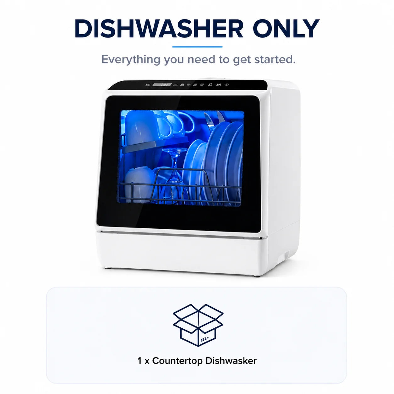 🫗5-in-1 Portable Dishwasher: Wash, Dry, Store & Baby Care Mode