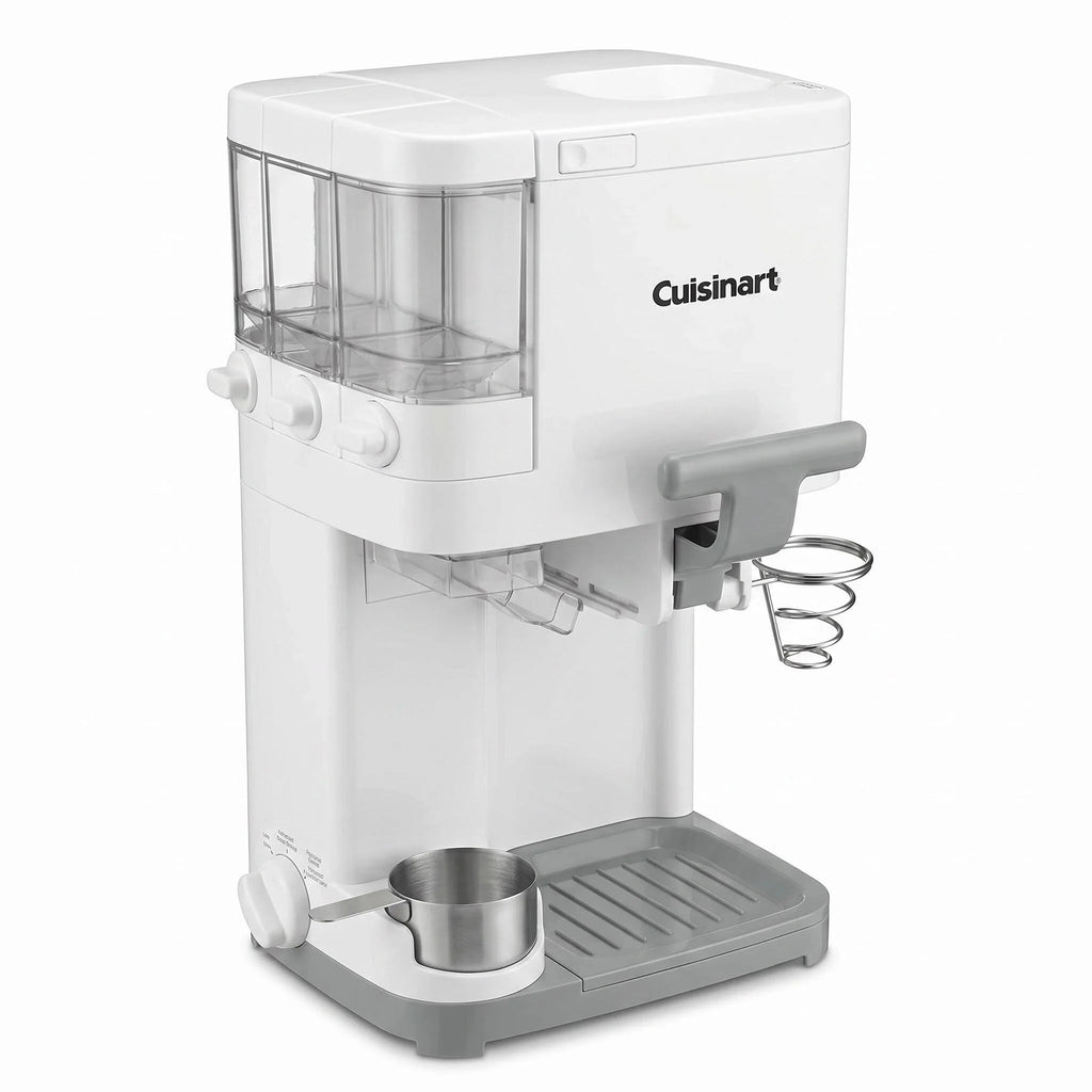 Countertop Soft Serve Ice Cream Machine Built-in Topping Storage Home Ice Cream Maker