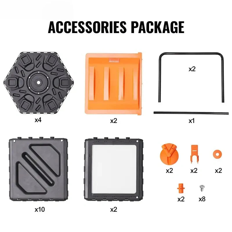Dual Rotating Compost Tumbler Bin Heavy Duty Outdoor Garden Composter with Accessories