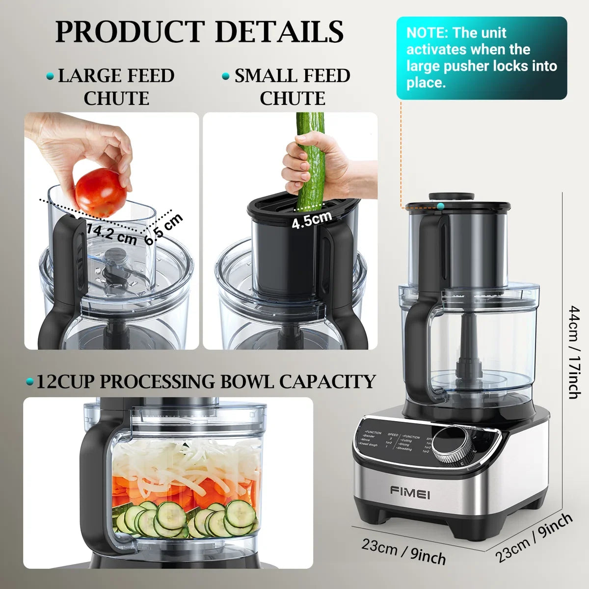 Food Processor Chopping & Blender Combo