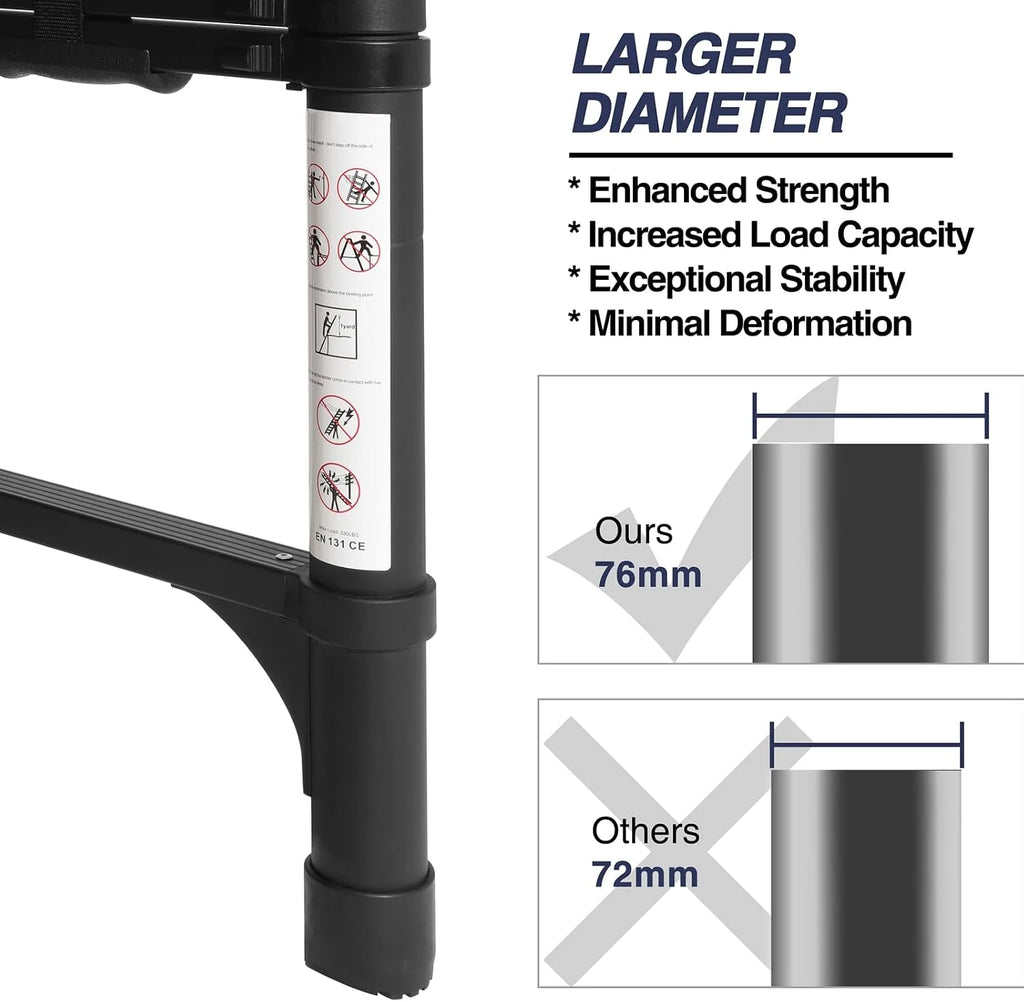 Lightweight Foldable Aluminum Telescopic Ladder