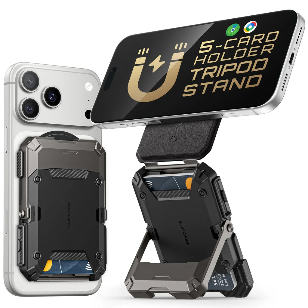 Trackable Magflip Magnetic Wallet with Stand