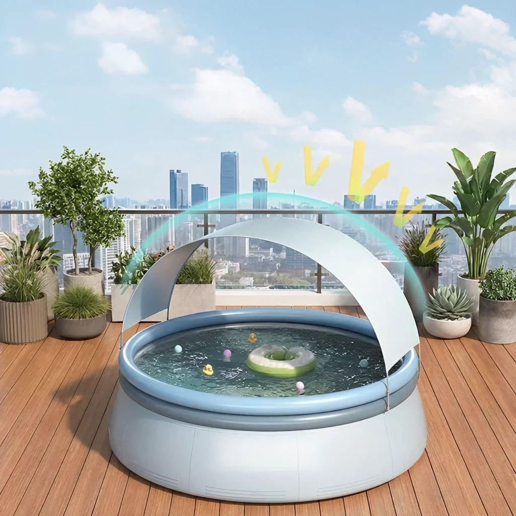 Inflatable Pool with Canopy