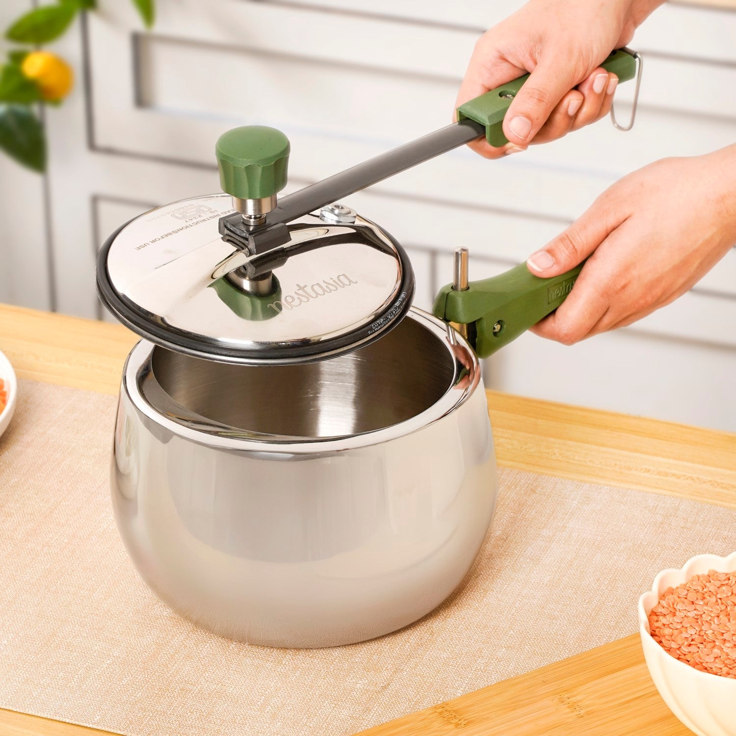 Zesta Induction Safe Triply Stainless Steel Pressure Cooker 3 Litre