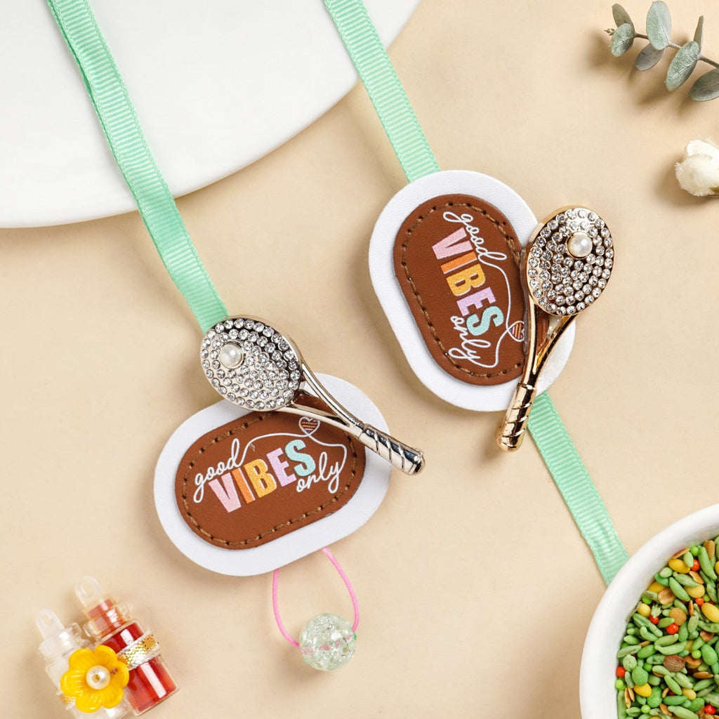 Good Vibes Only Rakhi And Lumba Gift Set