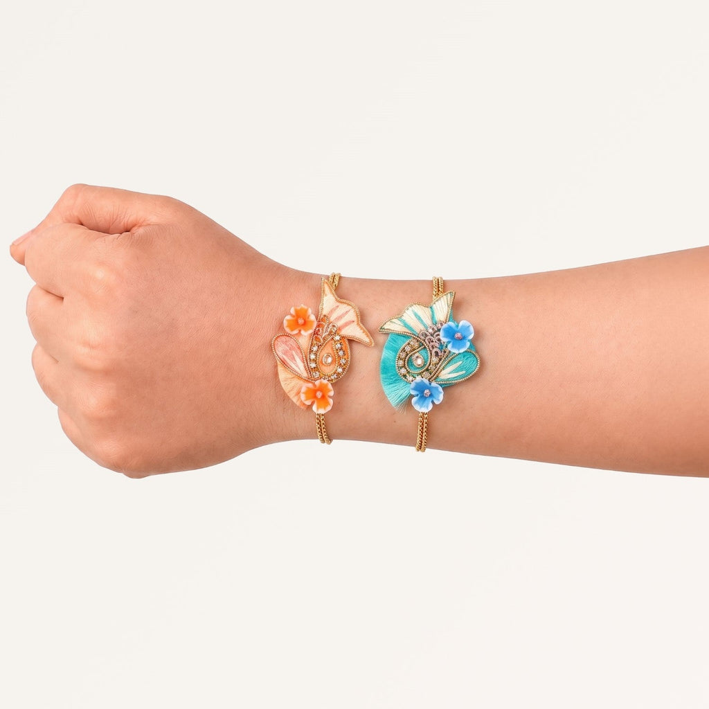 Vivid Paisley Duo Rakhi Gift Set