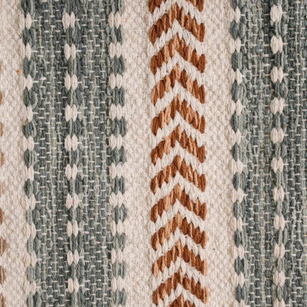 Shore Stripe Tassel Washable Floor Runner 130x50cm