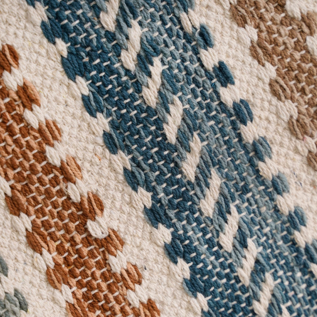 Shore Stripe Tassel Washable Floor Runner 130x50cm