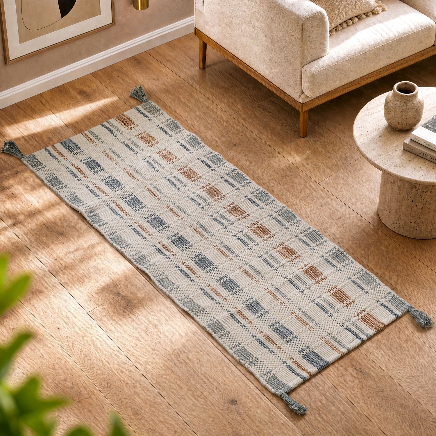Terracotta Drift Bedside Kitchen Floor Runner 130x50cm