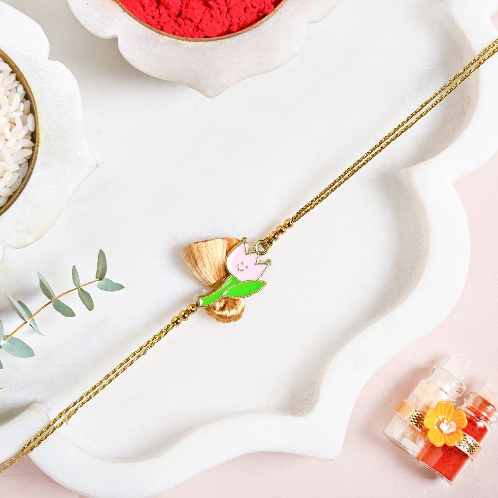 Tulip Tassel Rakhi Gift Set
