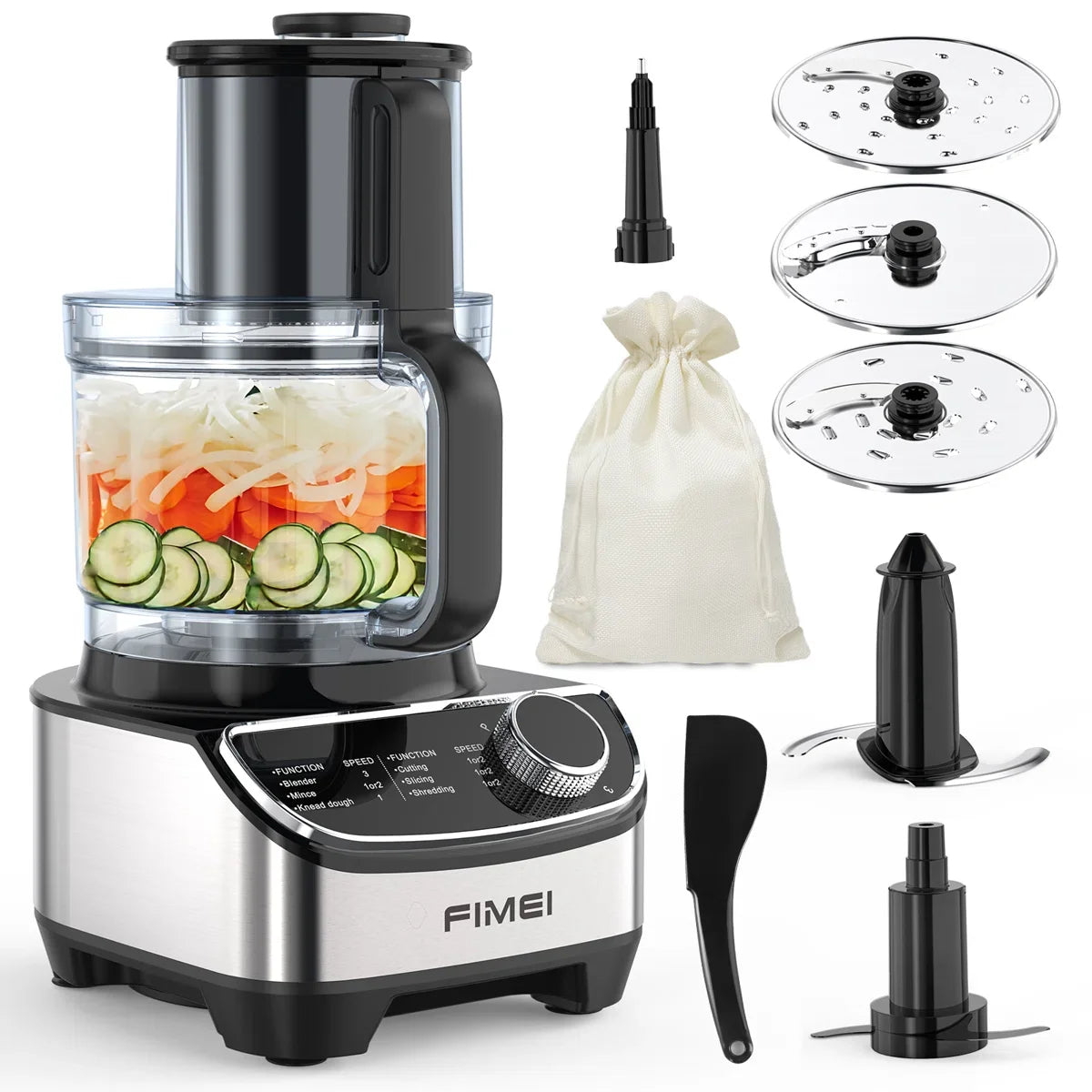 Food Processor Chopping & Blender Combo