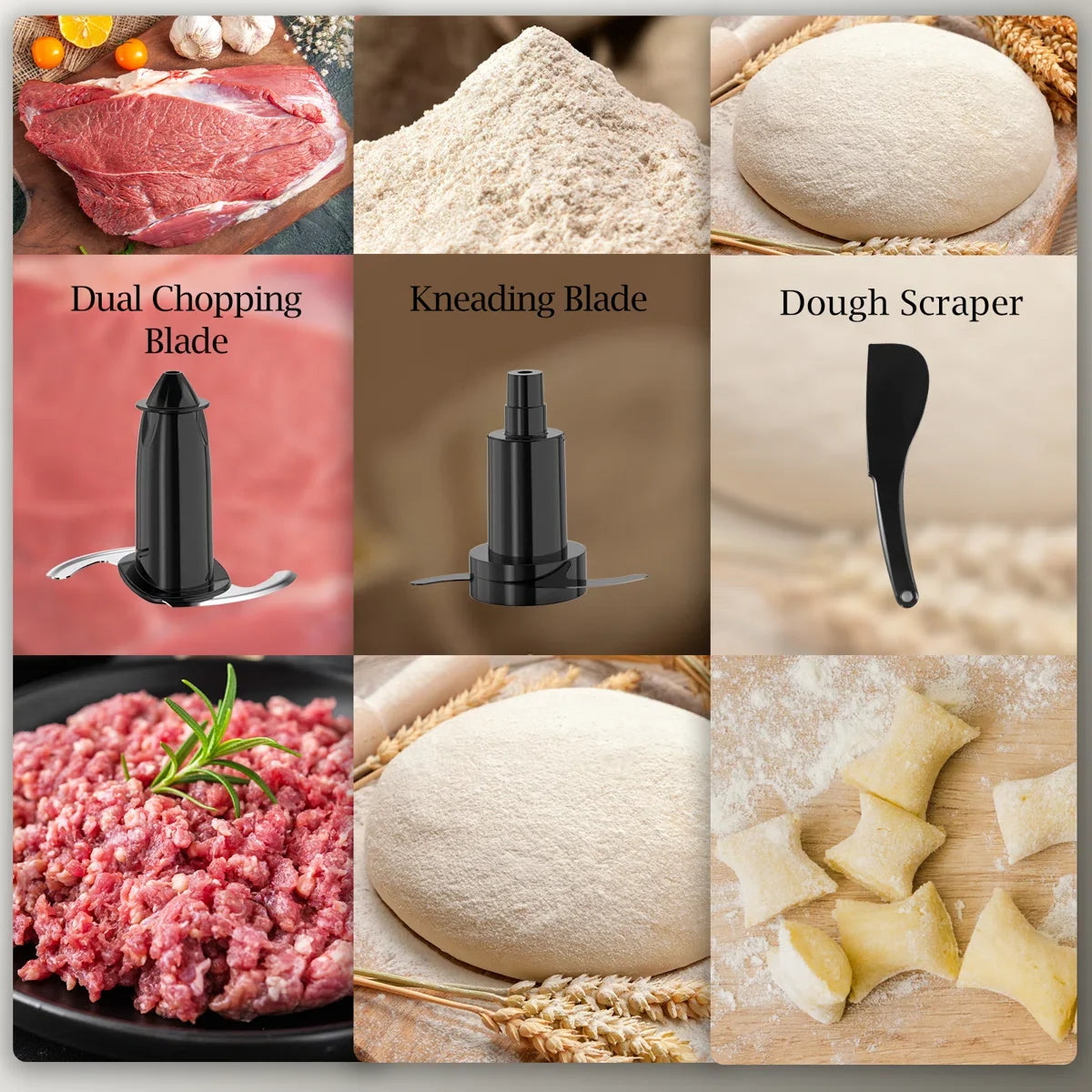 Food Processor Chopping & Blender Combo
