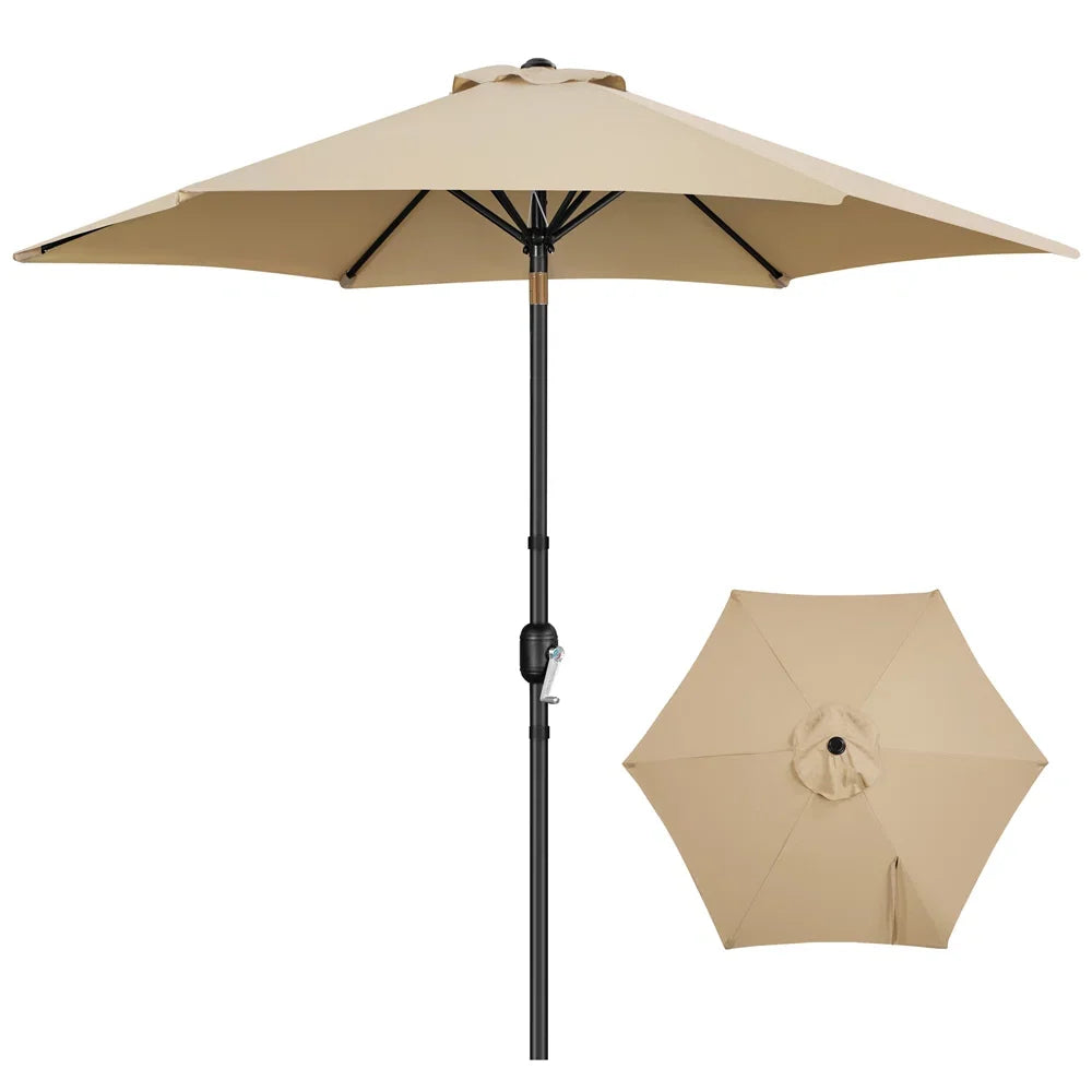 95 H Push-Button Tilt Market Umbrella