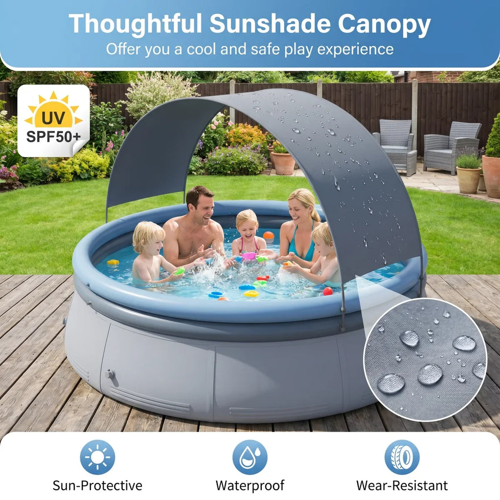 Inflatable Pool with Canopy