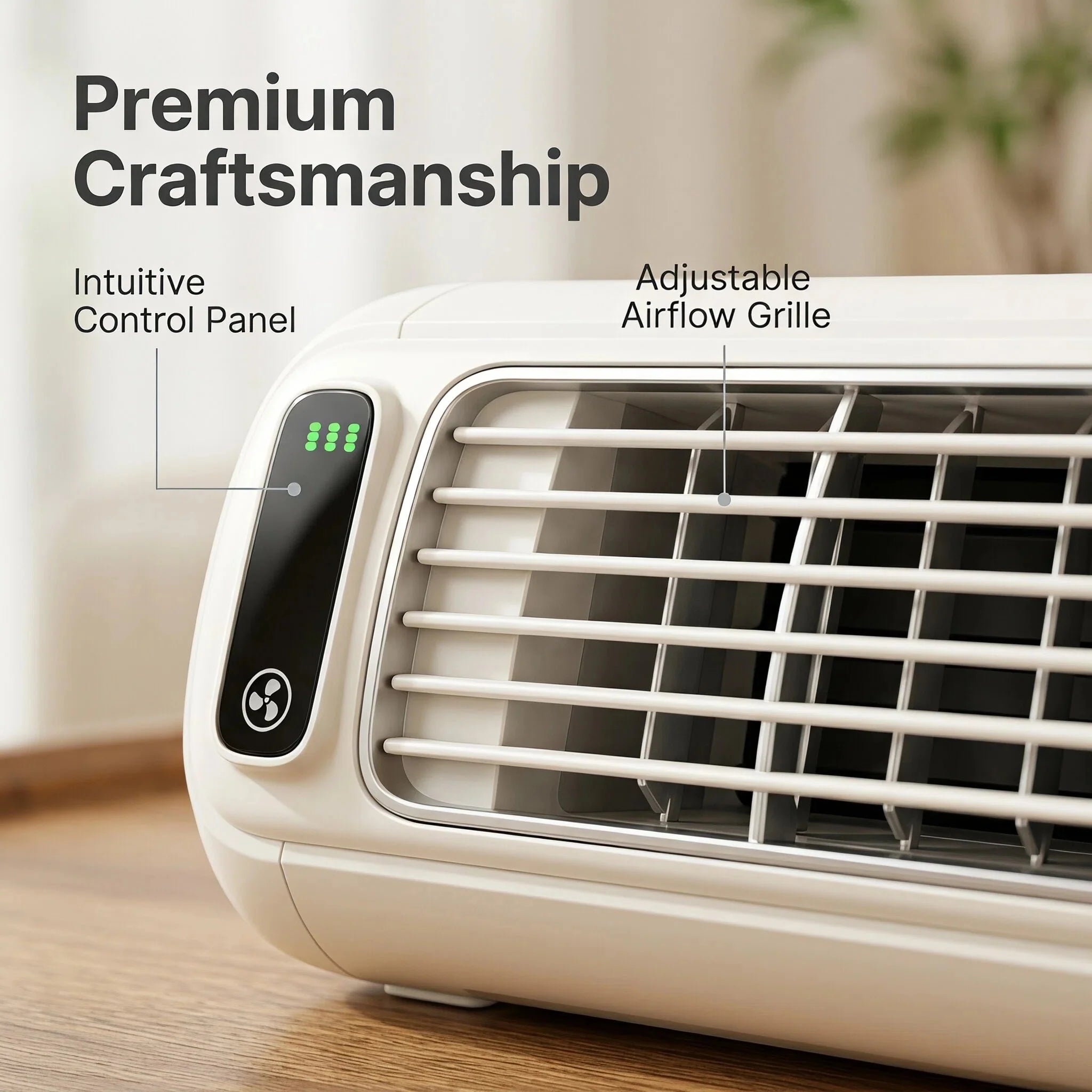 White Wall Mount Mini Split AC Unit Household Silent Indoor Air Conditioner