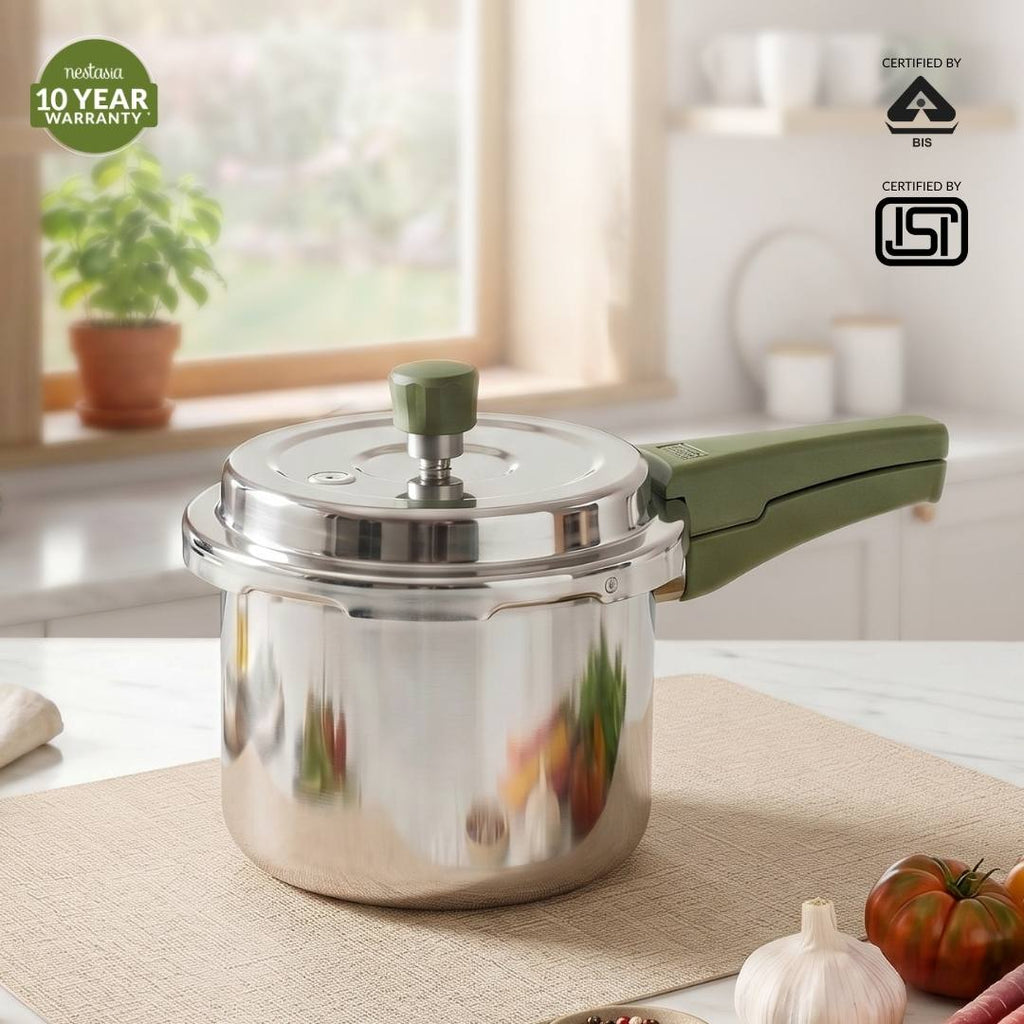 Zesta Induction Safe Triply SS Pressure Cooker 3 Litre With Spill Control Lid