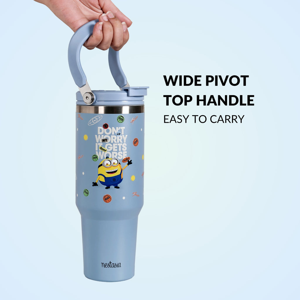 Minions It Gets Worse PickSip 40 Bottle Blue