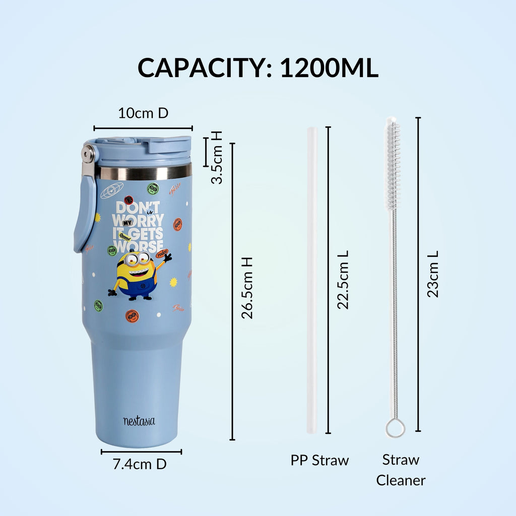 Minions It Gets Worse PickSip 40 Bottle Blue