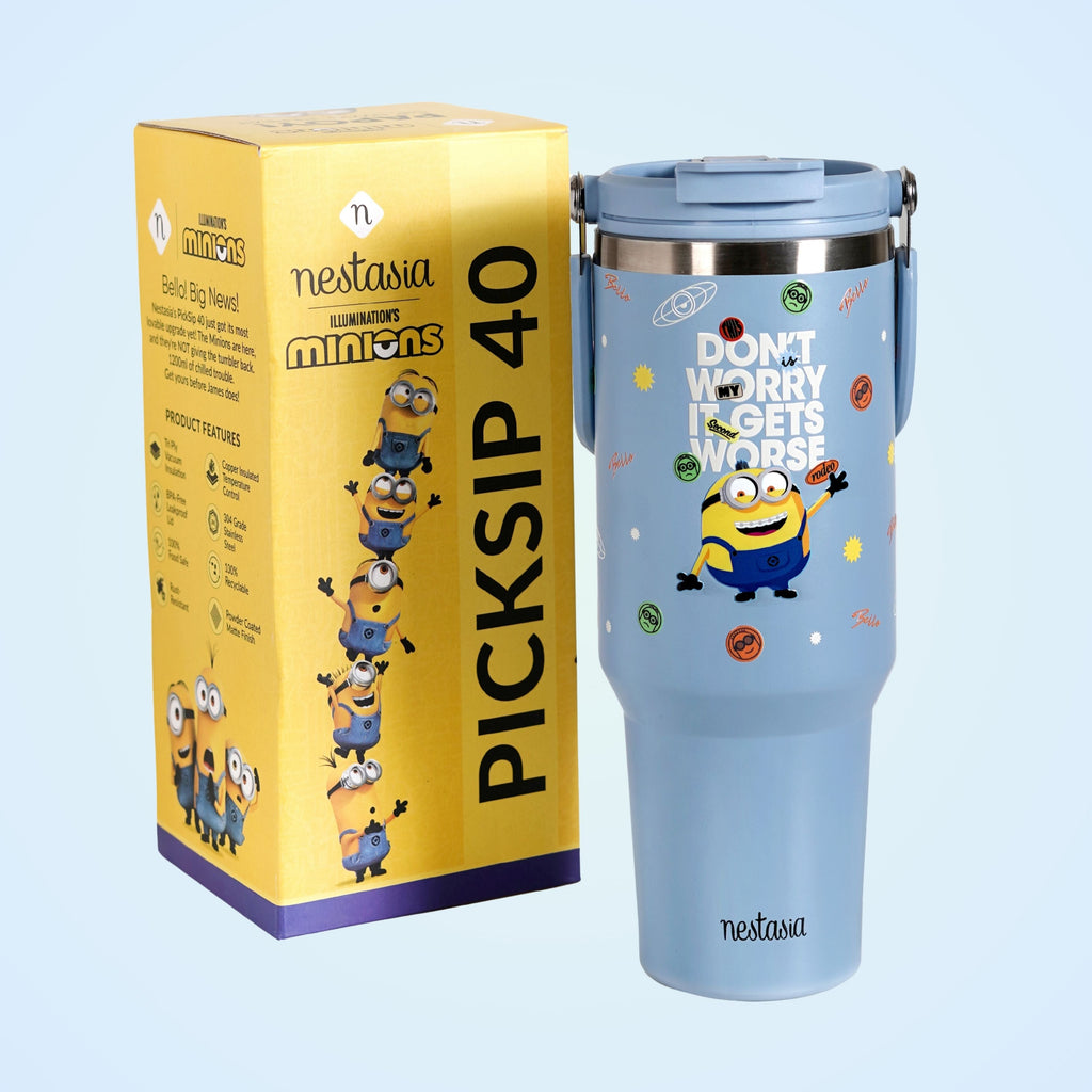 Minions It Gets Worse PickSip 40 Bottle Blue