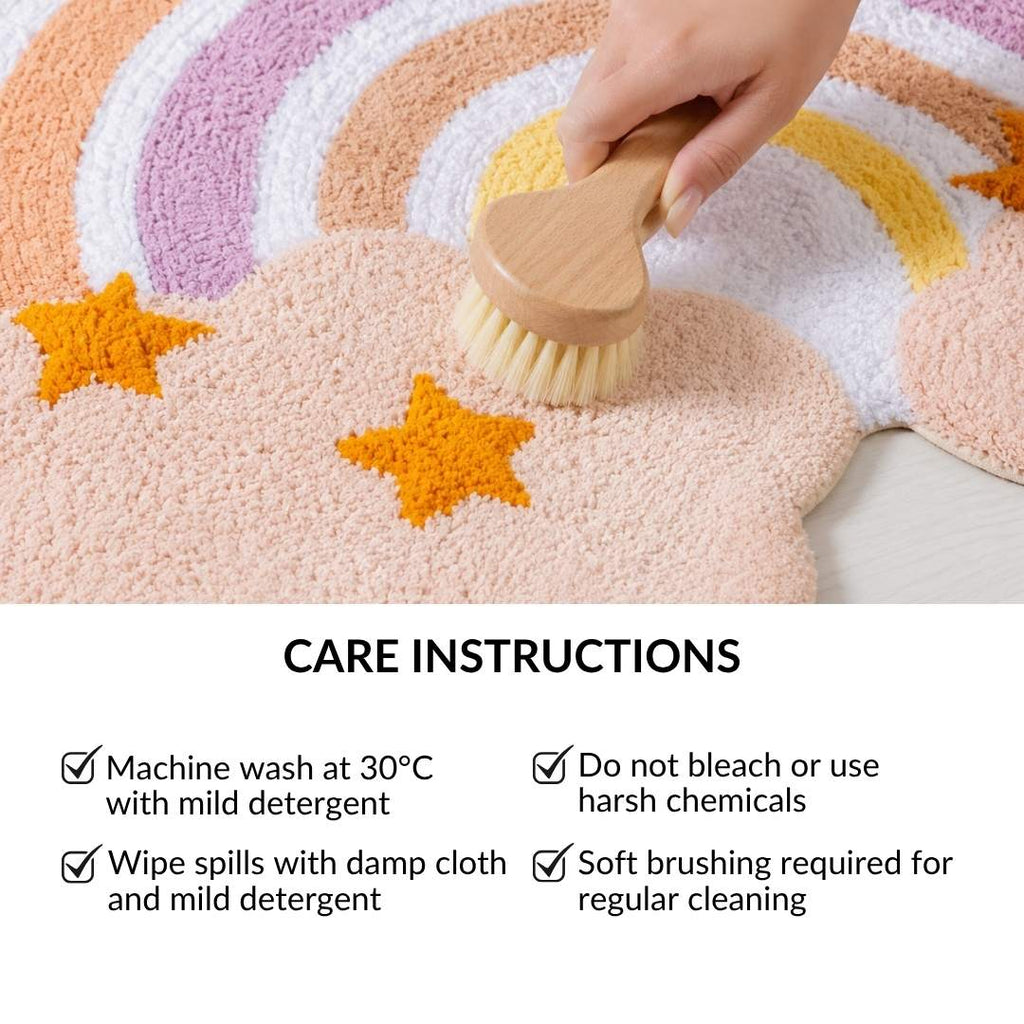 Rainbow Floor Mat For Kids 100x70cm