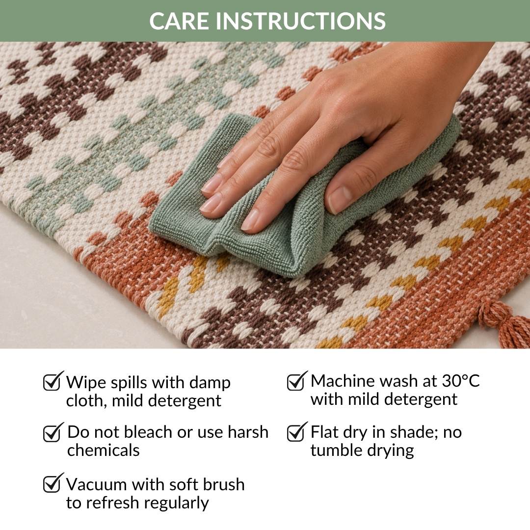 Spice Route Machine Washable Floor Runner 130x50cm
