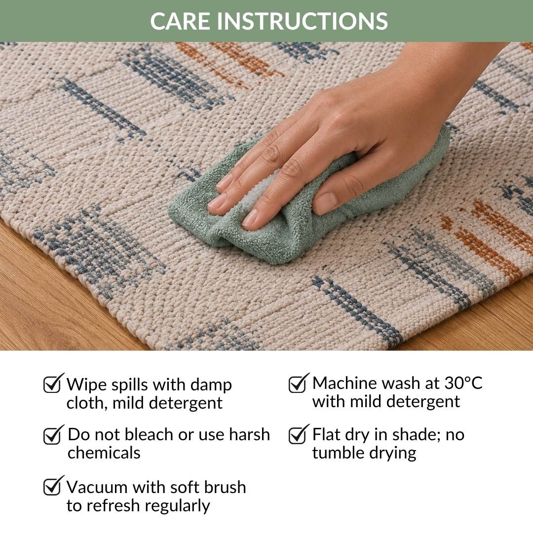 Terracotta Drift Bedside Kitchen Floor Runner 130x50cm