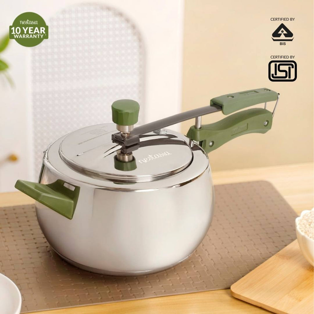 Zesta Stainless Steel Induction Bottom Pressure Cooker 5 Litre 10 Y Warranty
