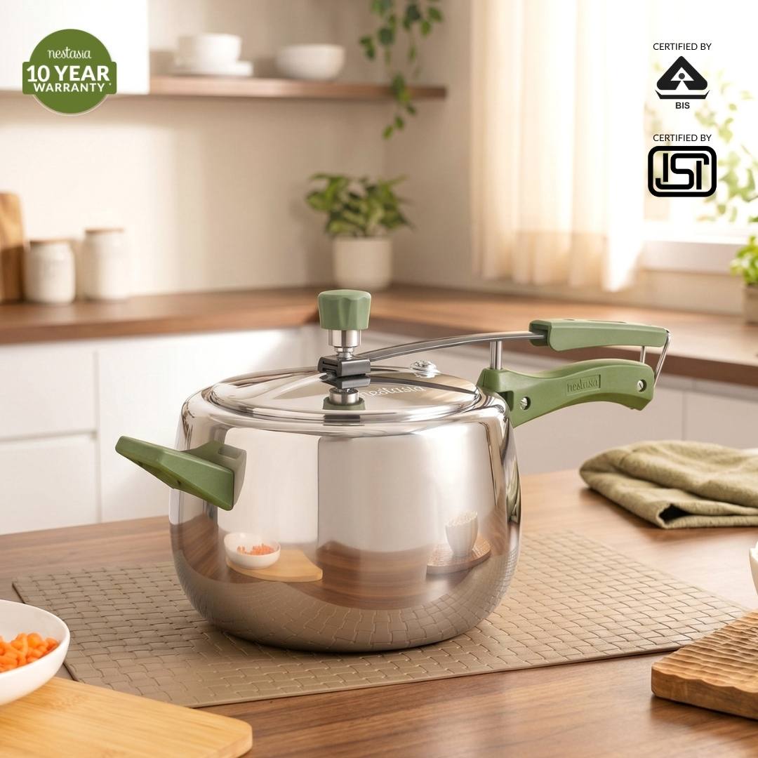 Zesta Triply Stainless Steel Inner Lid Induction Safe Pressure Cooker 5 Litre